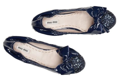 miu miu ballerinas glitzer
